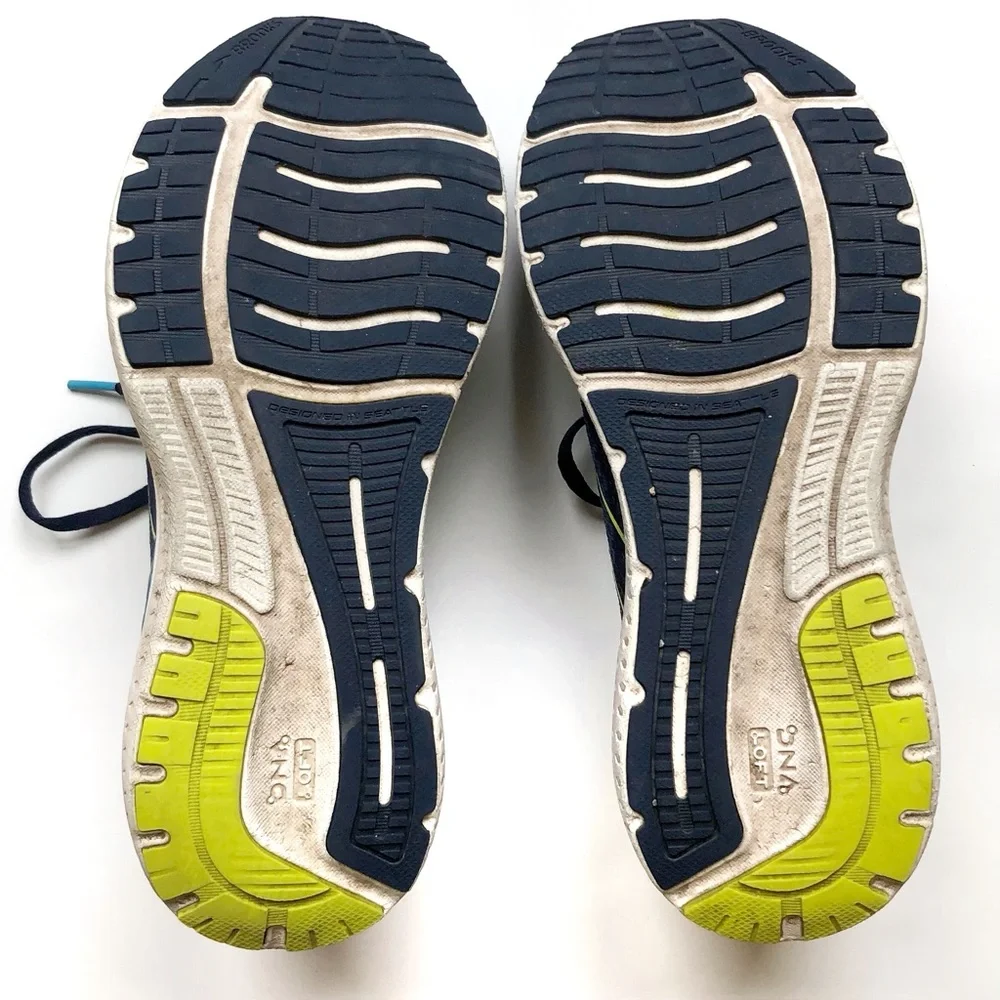 Brooks Glycerin 19 Blue and Yellow Running Shoes Men’s Size 11.5